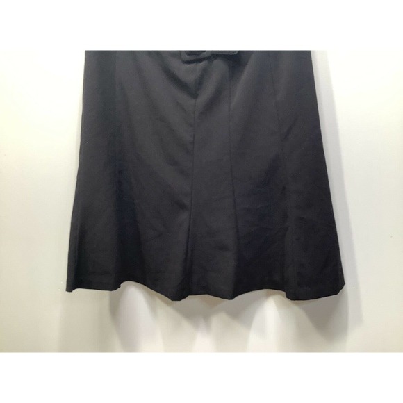 Joe Benbasset Size 5 Black Flare Panel Skirt Stretch Knee Length Women's Vintage - Picture 9 of 9